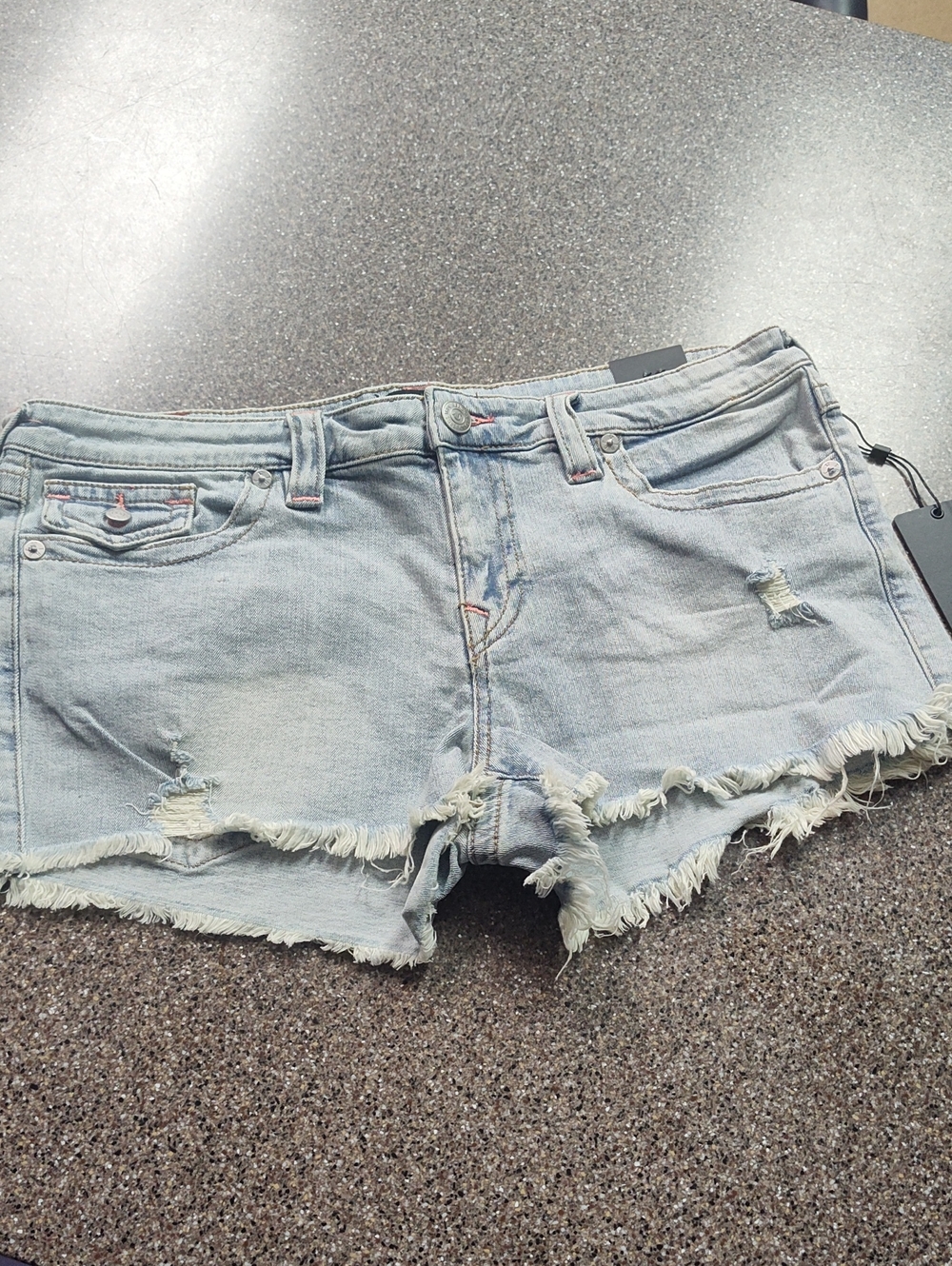 Joey Light Blue Distressed Denim Cutoff Shorts